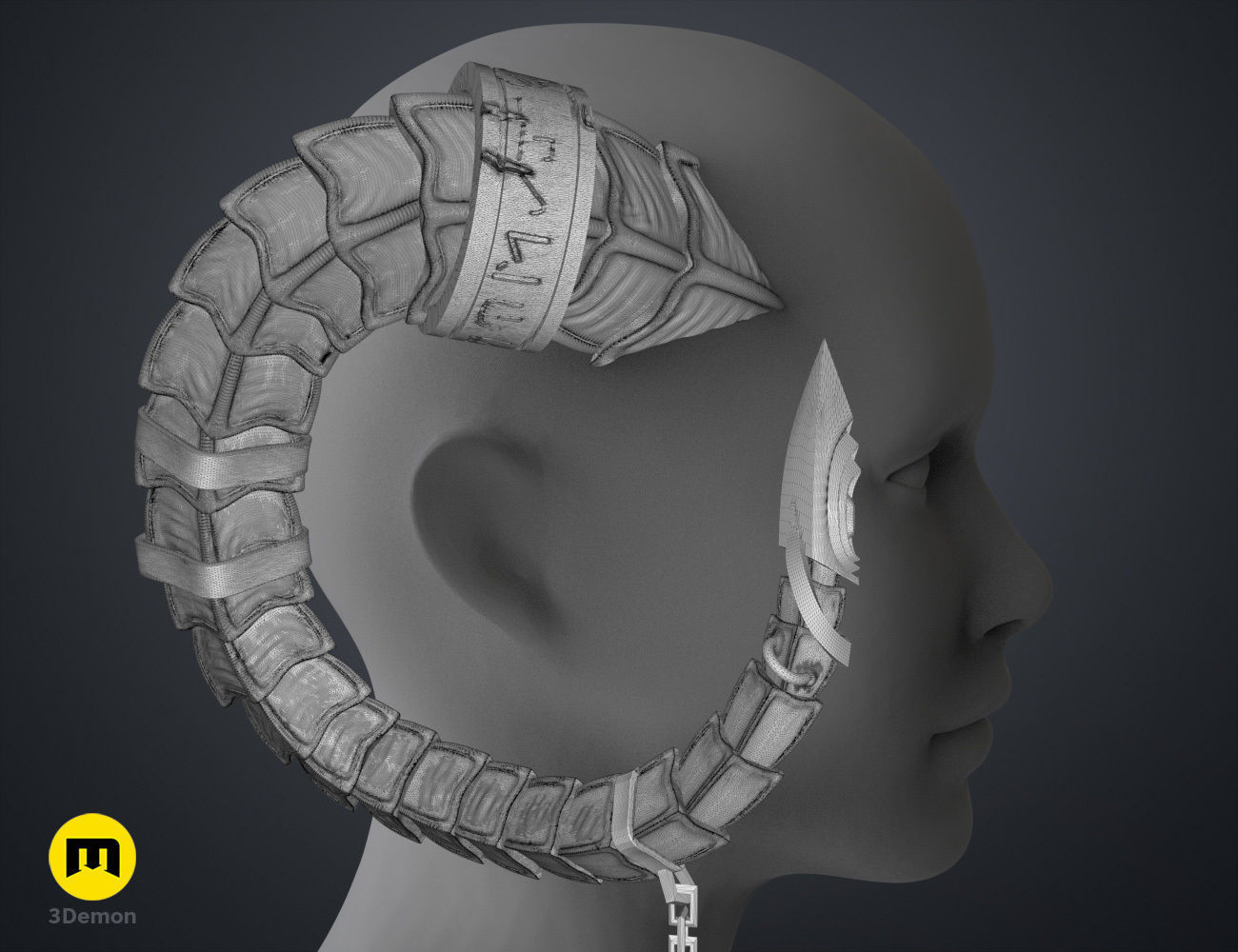 Lucien Tavelle Horns - Critical Role 3D print model_16