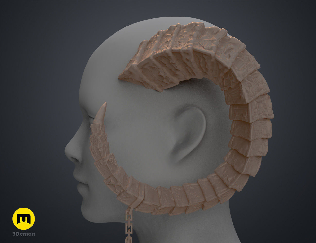 Lucien Tavelle Horns - Critical Role 3D print model_13