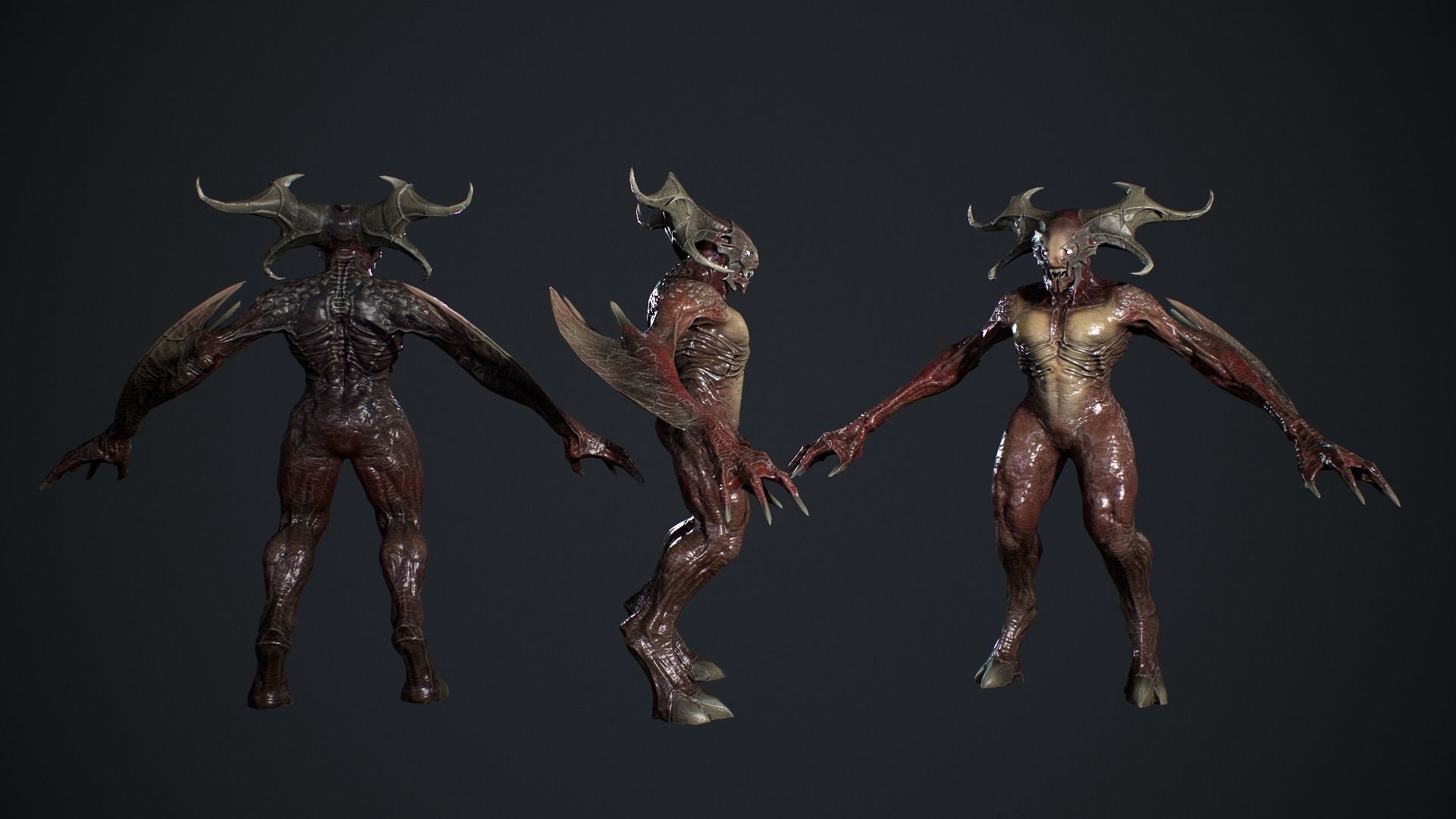Demon Character 2 Low-poly 3D model_9