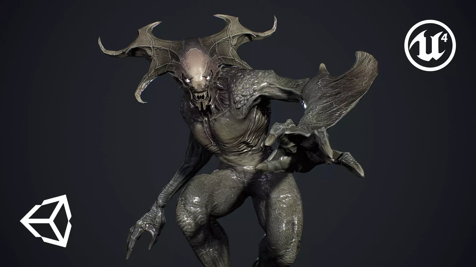 Demon Character 2 Low-poly 3D model_0