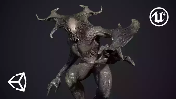 Demon Character 2 Low-poly 3D model