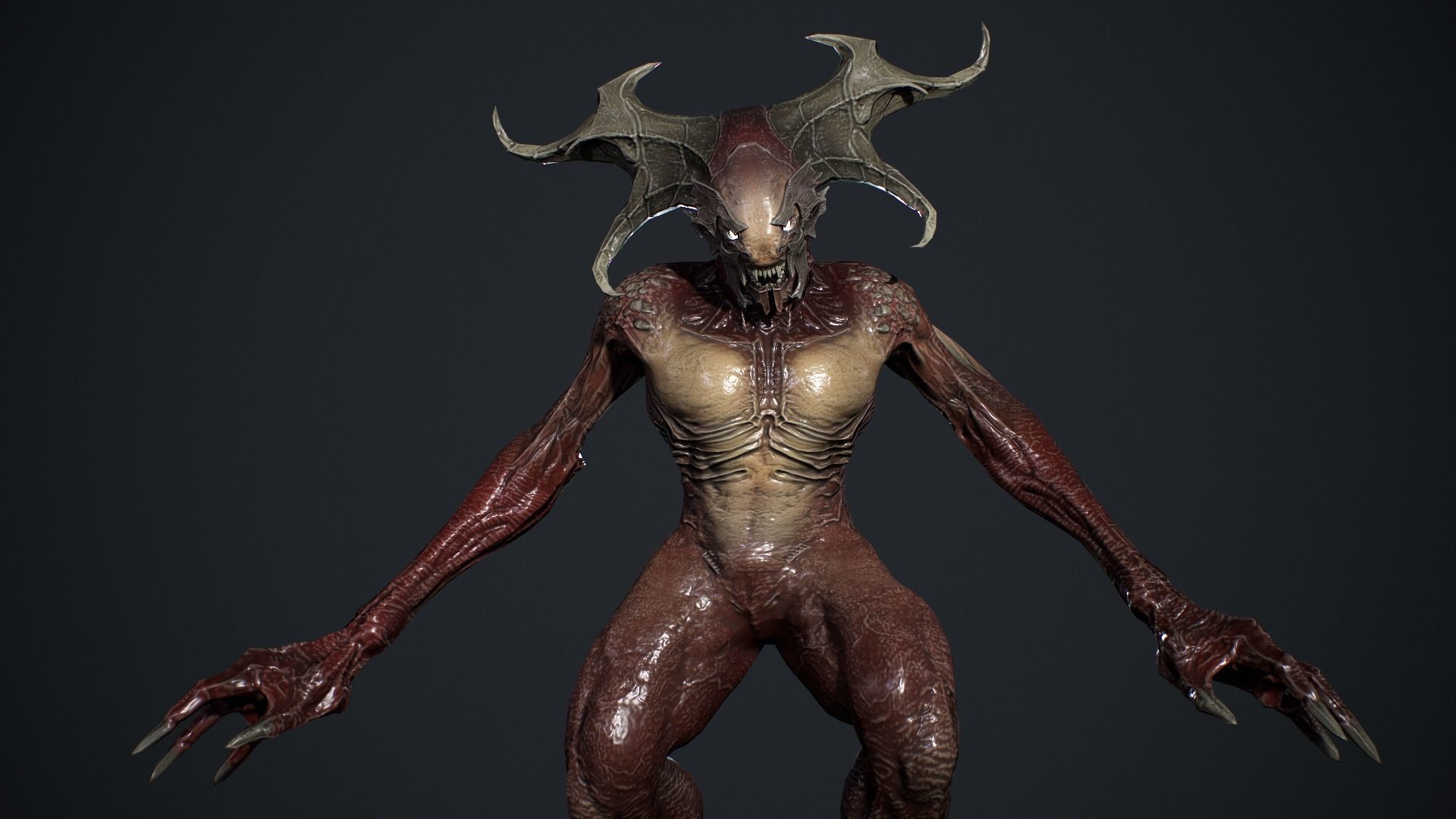 Demon Character 2 Low-poly 3D model_14