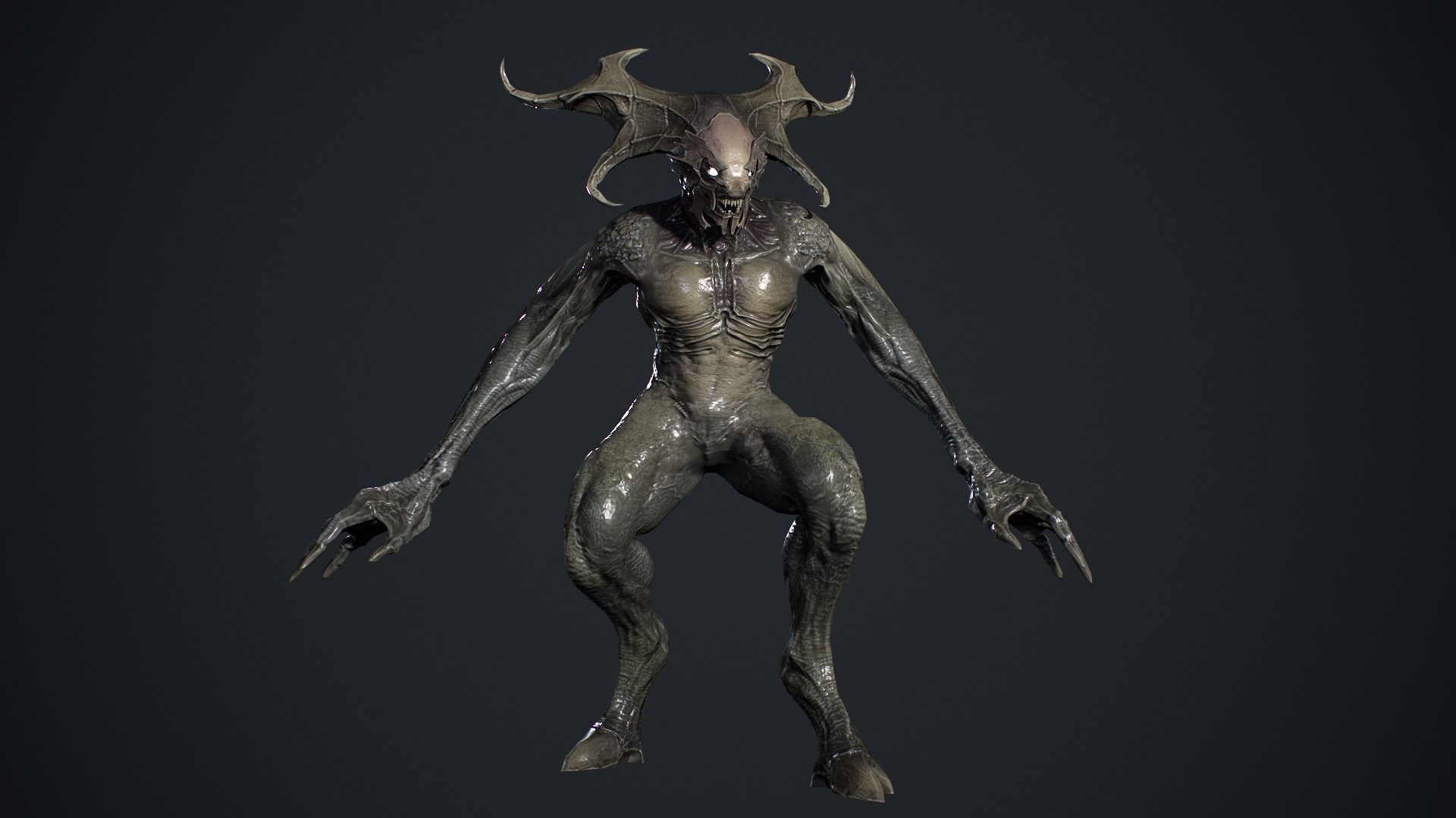Demon Character 2 Low-poly 3D model_11