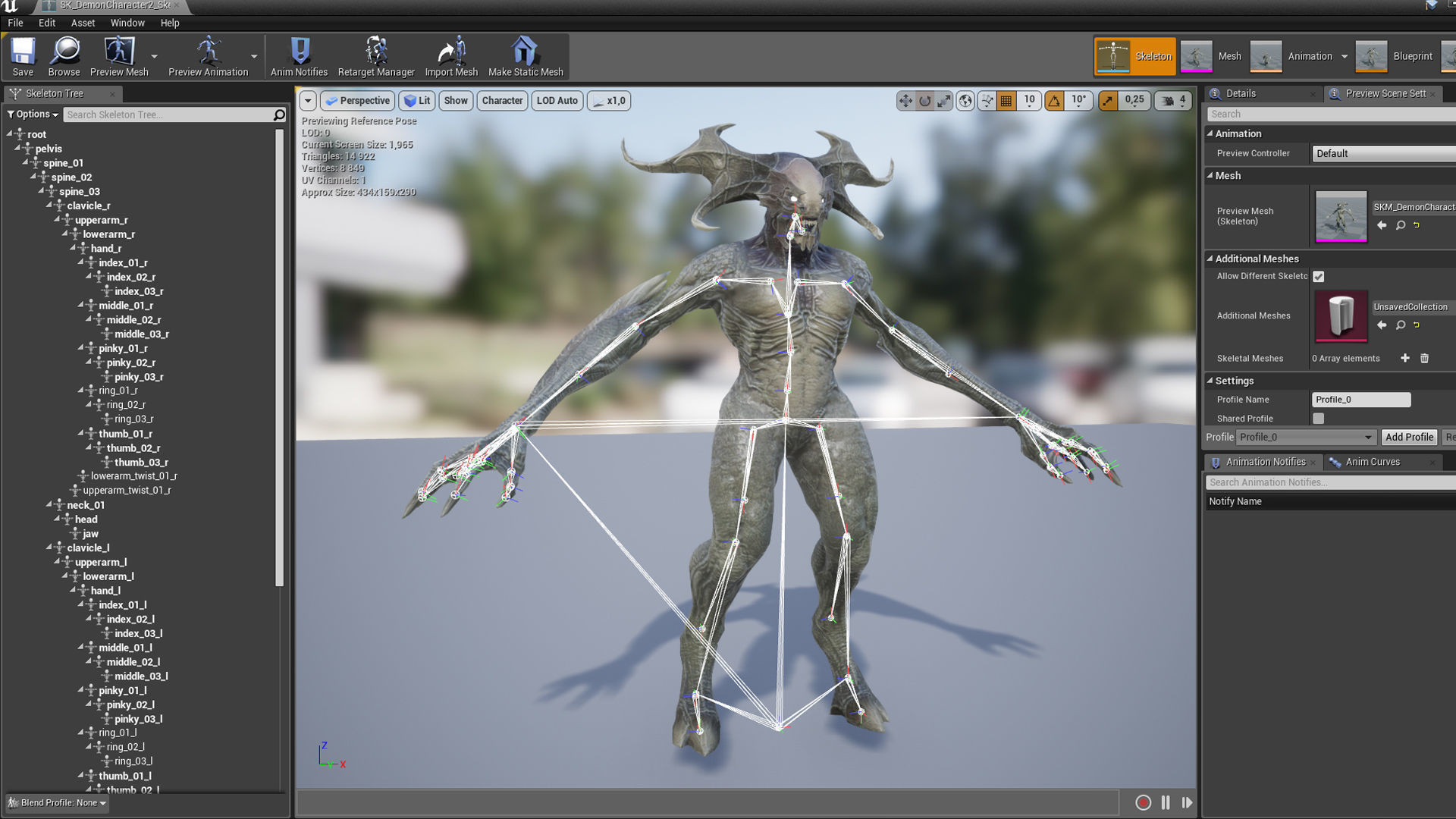 Demon Character 2 Low-poly 3D model_24