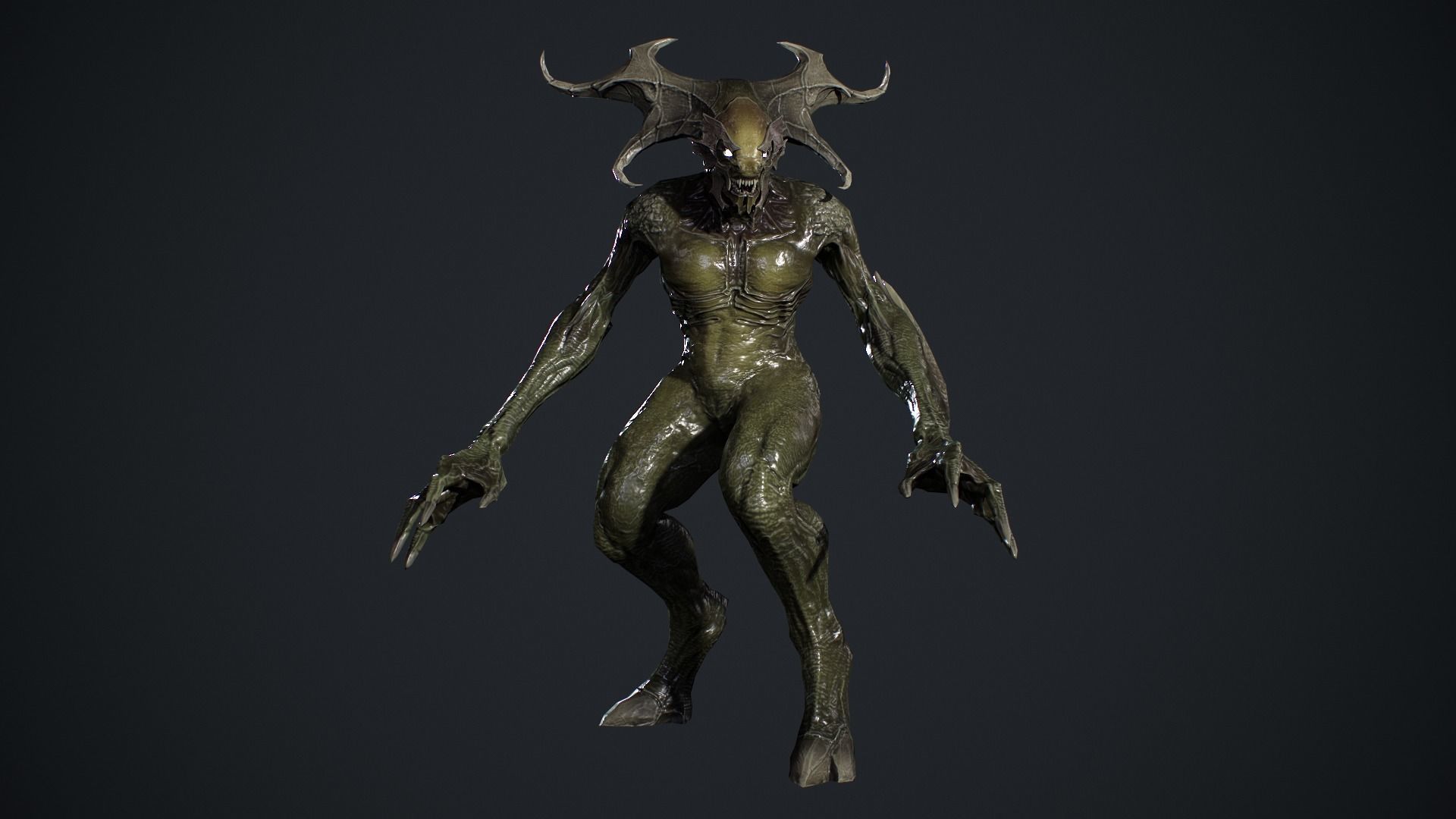 Demon Character 2 Low-poly 3D model_13