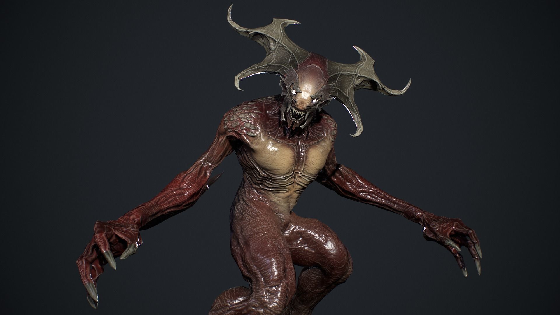 Demon Character 2 Low-poly 3D model_17