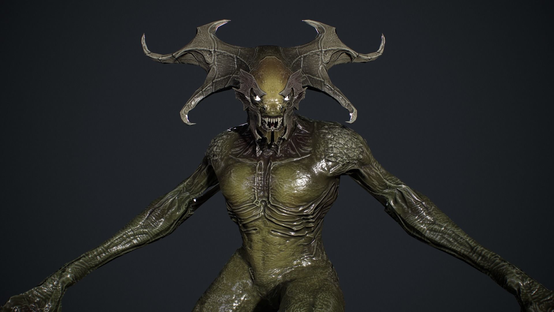 Demon Character 2 Low-poly 3D model_16
