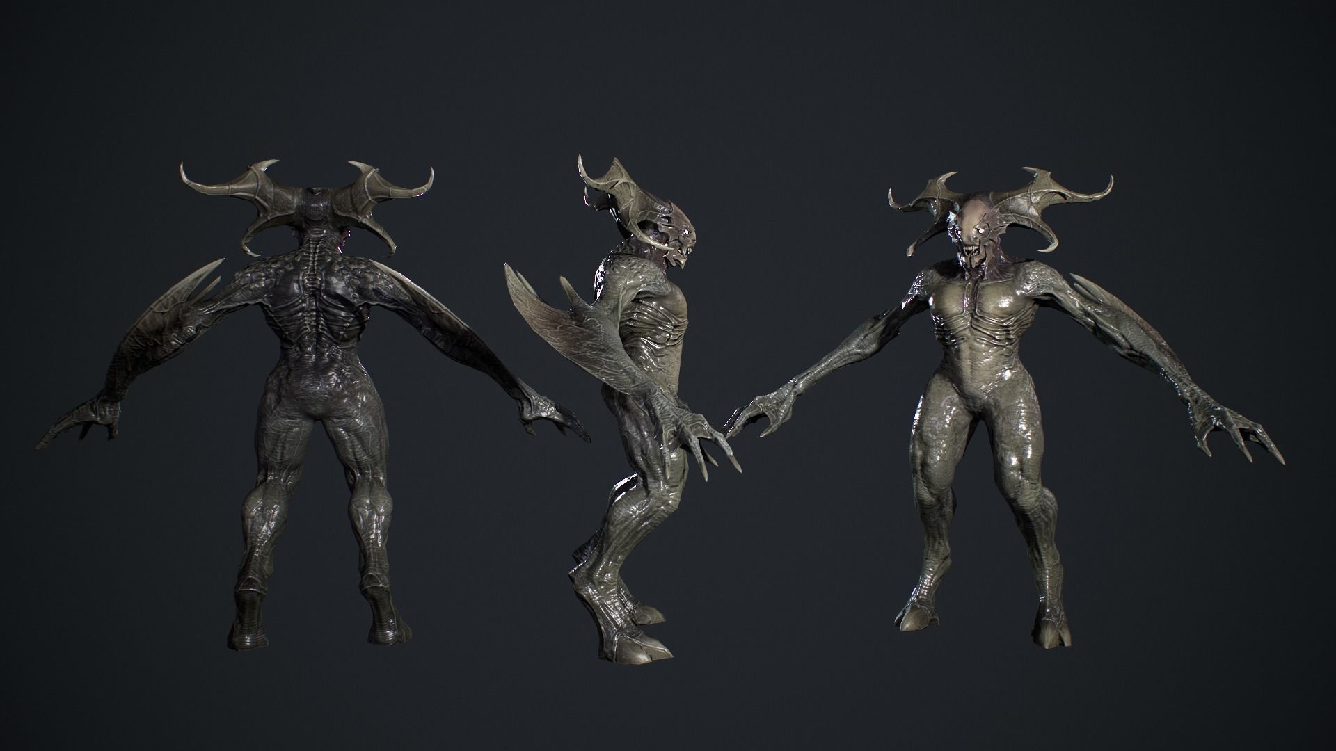 Demon Character 2 Low-poly 3D model_7