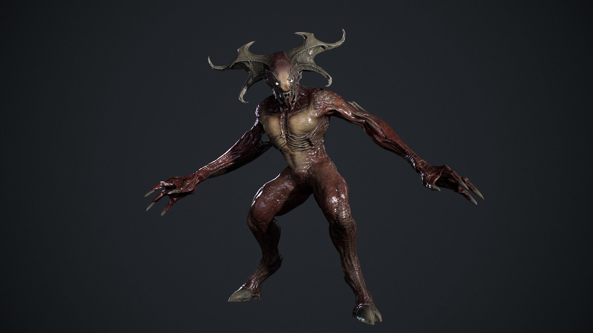 Demon Character 2 Low-poly 3D model_12