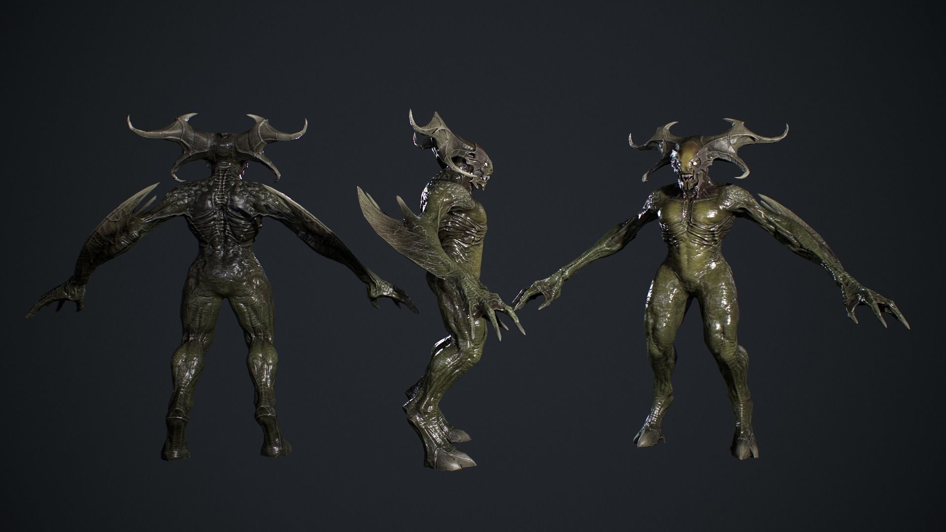 Demon Character 2 Low-poly 3D model_8
