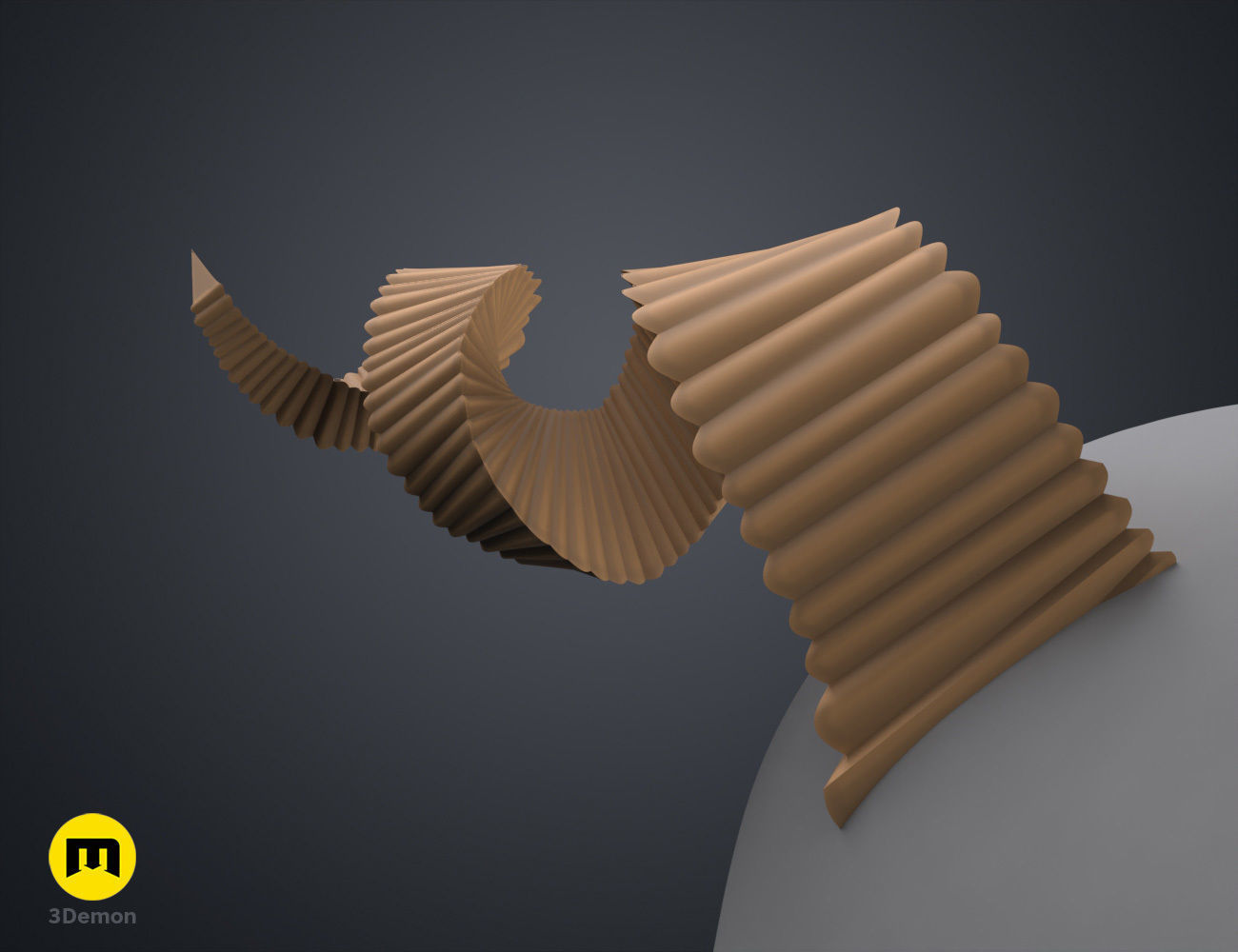 Fearne Calloway Horns - Critical Role 3D print model_4
