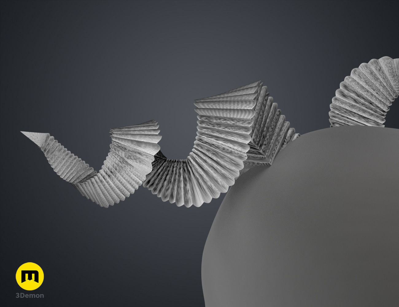 Fearne Calloway Horns - Critical Role 3D print model_16
