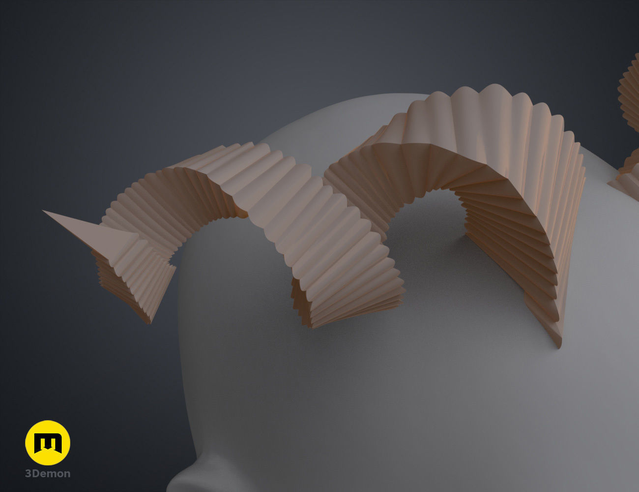 Fearne Calloway Horns - Critical Role 3D print model_9