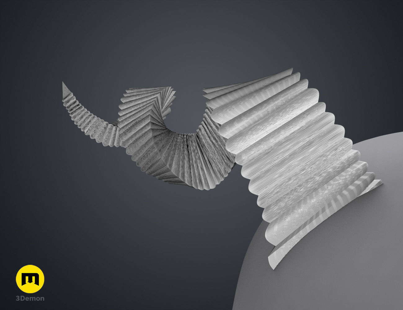 Fearne Calloway Horns - Critical Role 3D print model_12