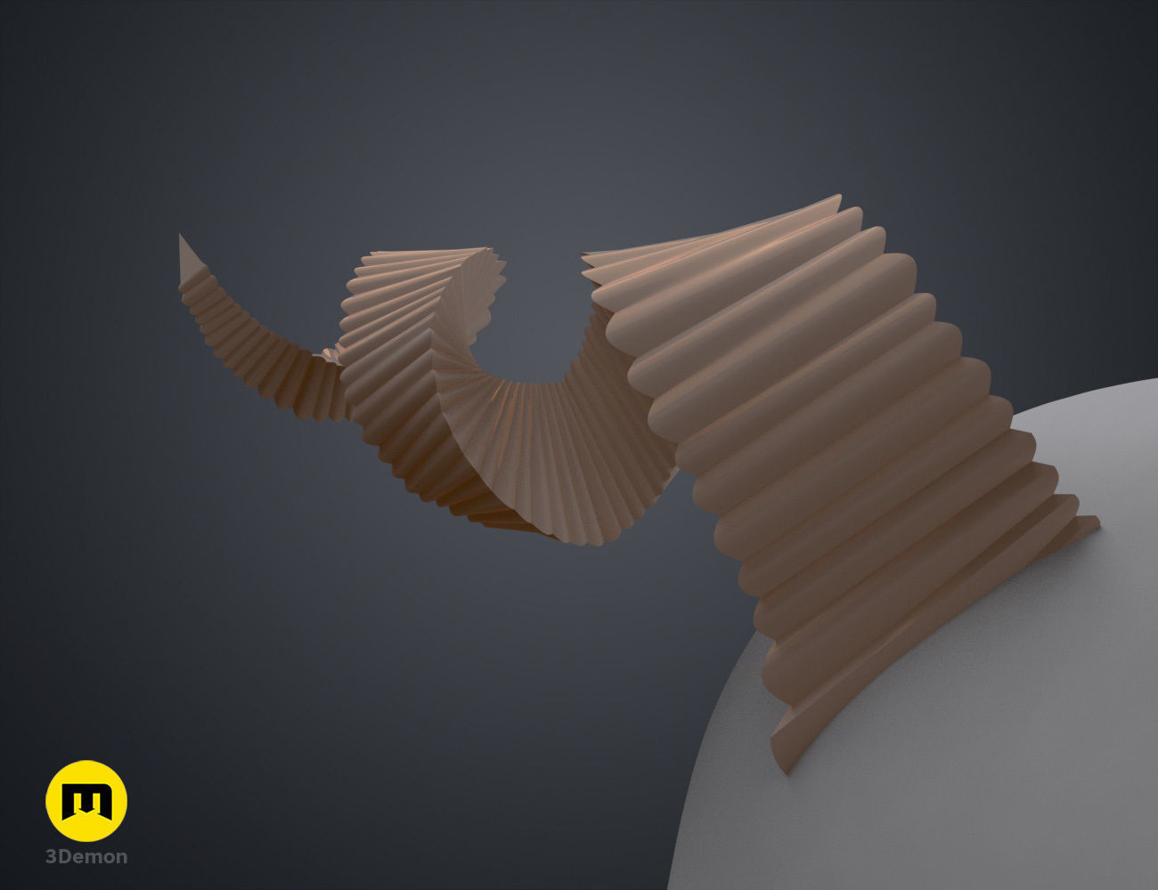 Fearne Calloway Horns - Critical Role 3D print model_11