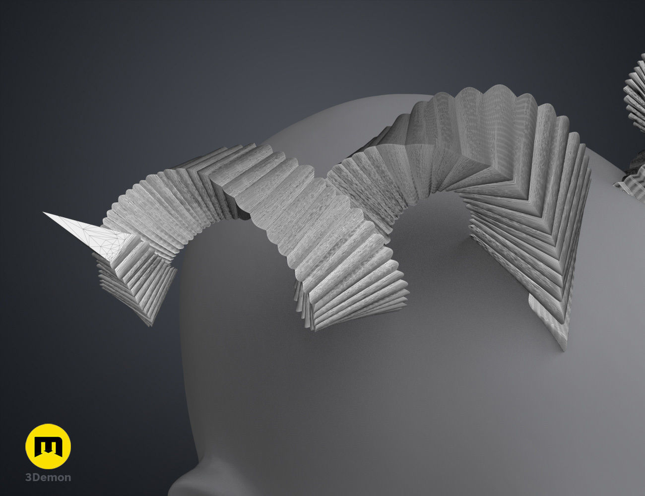 Fearne Calloway Horns - Critical Role 3D print model_10