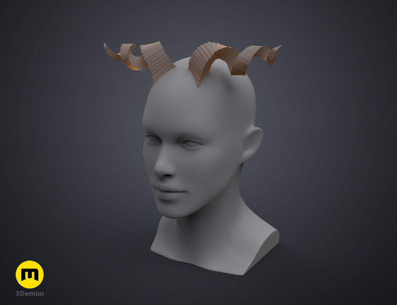 Fearne Calloway Horns - Critical Role 3D print model_7