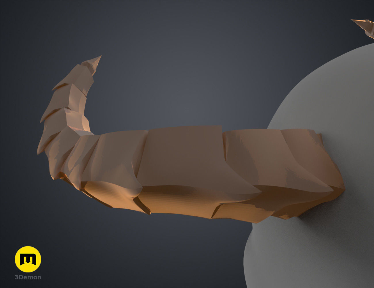 Dragon-Like Horns 3D print model_15