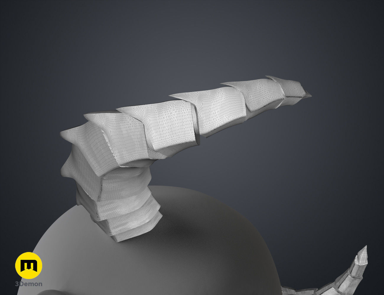 Dragon-Like Horns 3D print model_14
