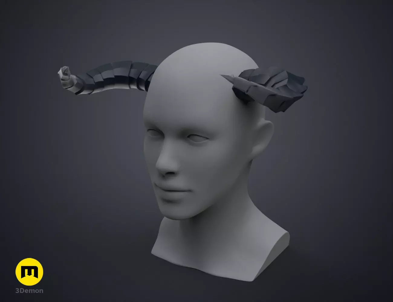 Dragon-Like Horns 3D print model_0