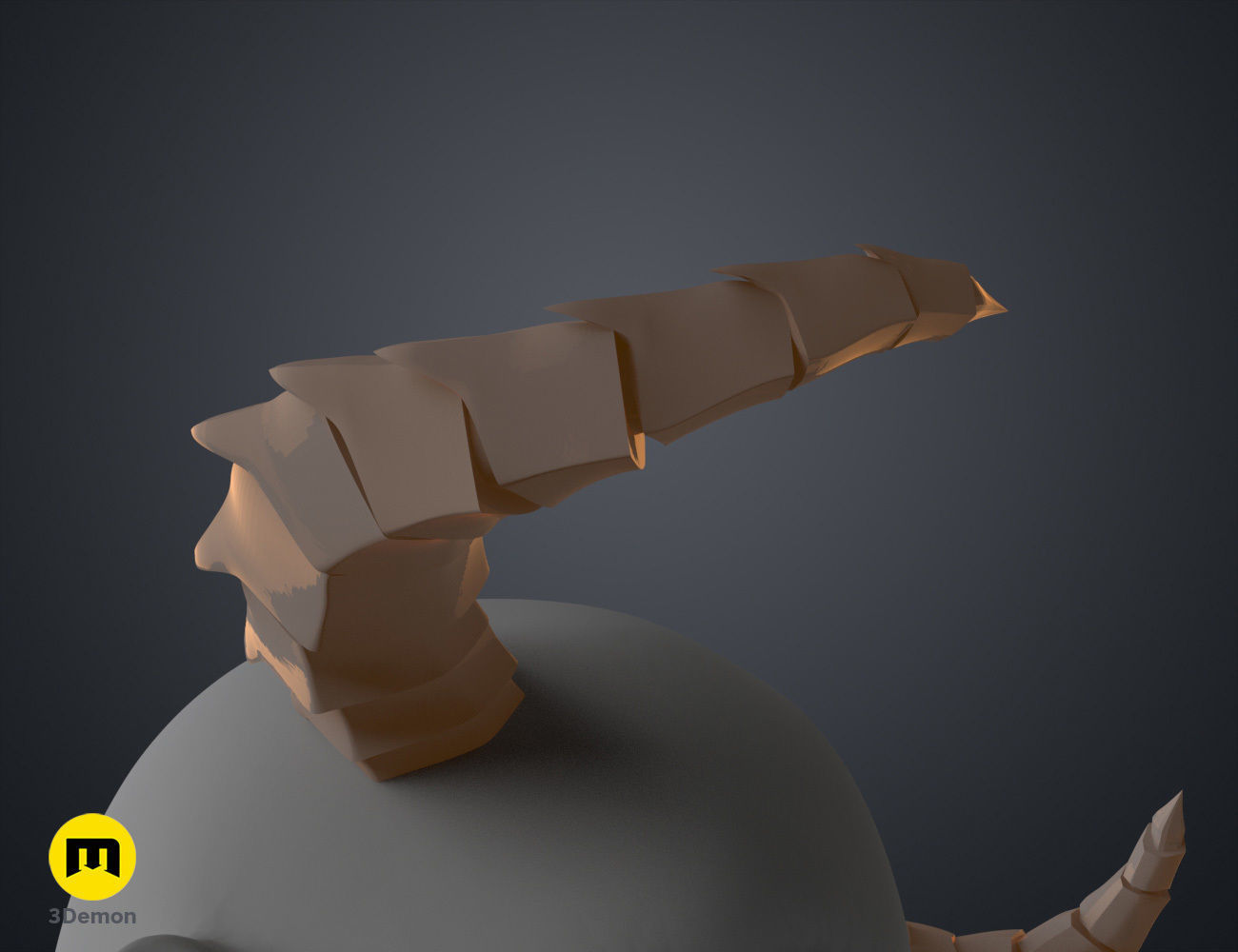 Dragon-Like Horns 3D print model_13
