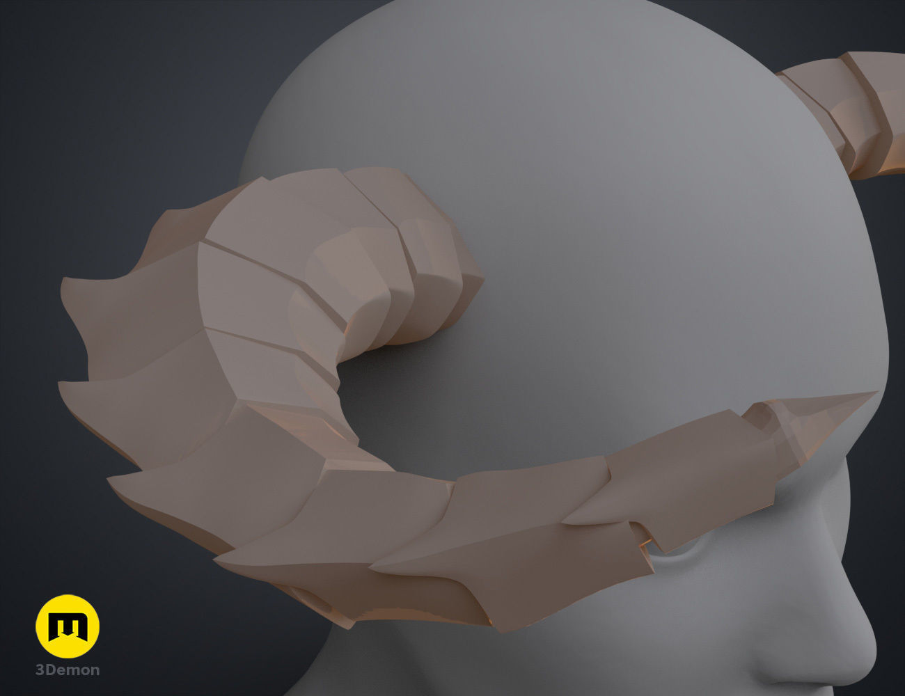 Dragon-Like Horns 3D print model_9