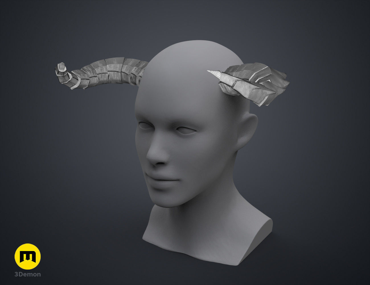 Dragon-Like Horns 3D print model_8