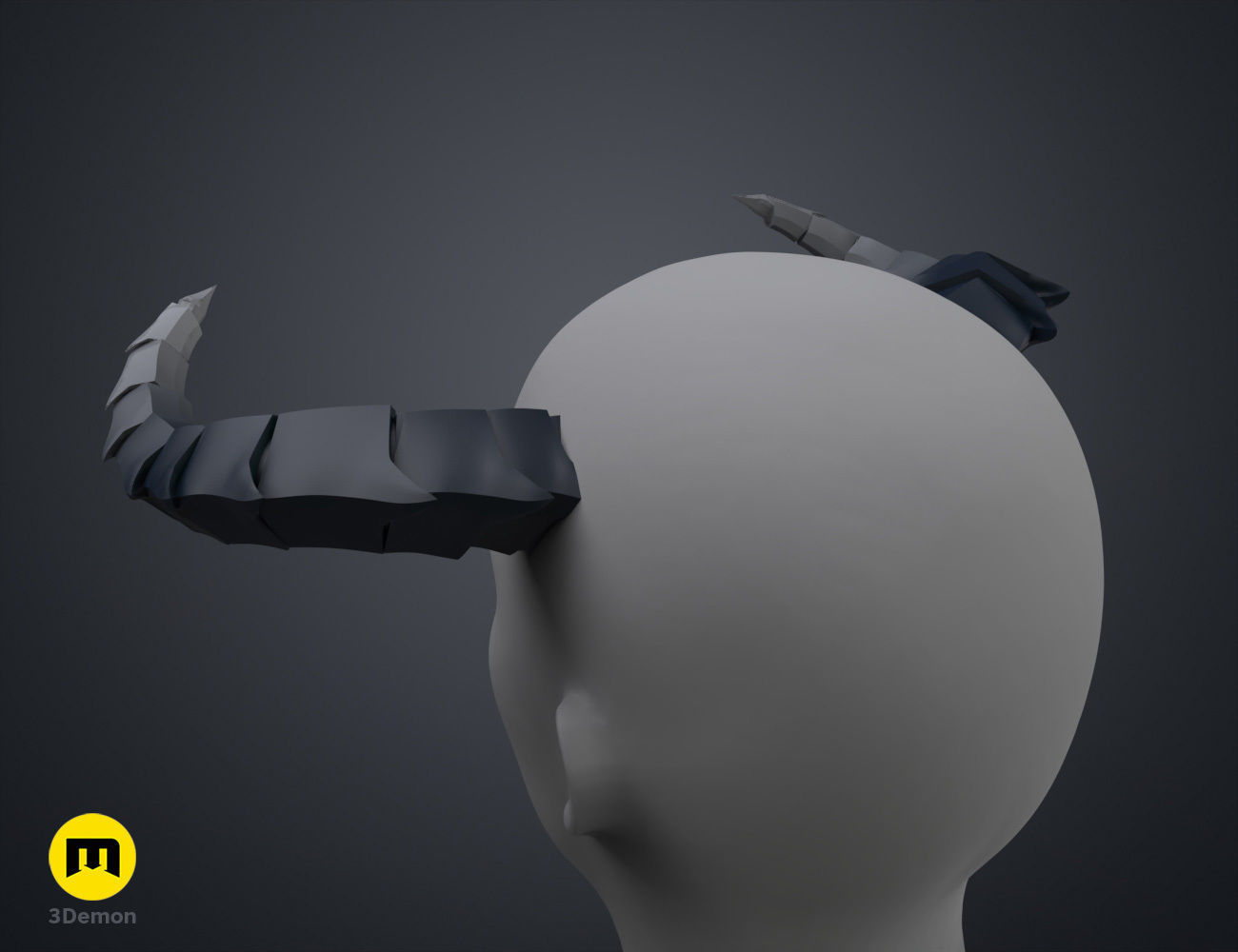 Dragon-Like Horns 3D print model_21