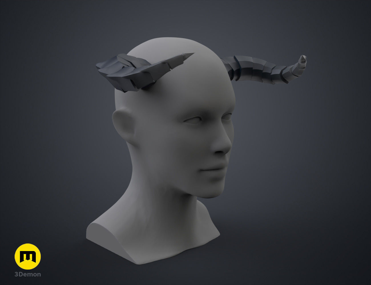Dragon-Like Horns 3D print model_22