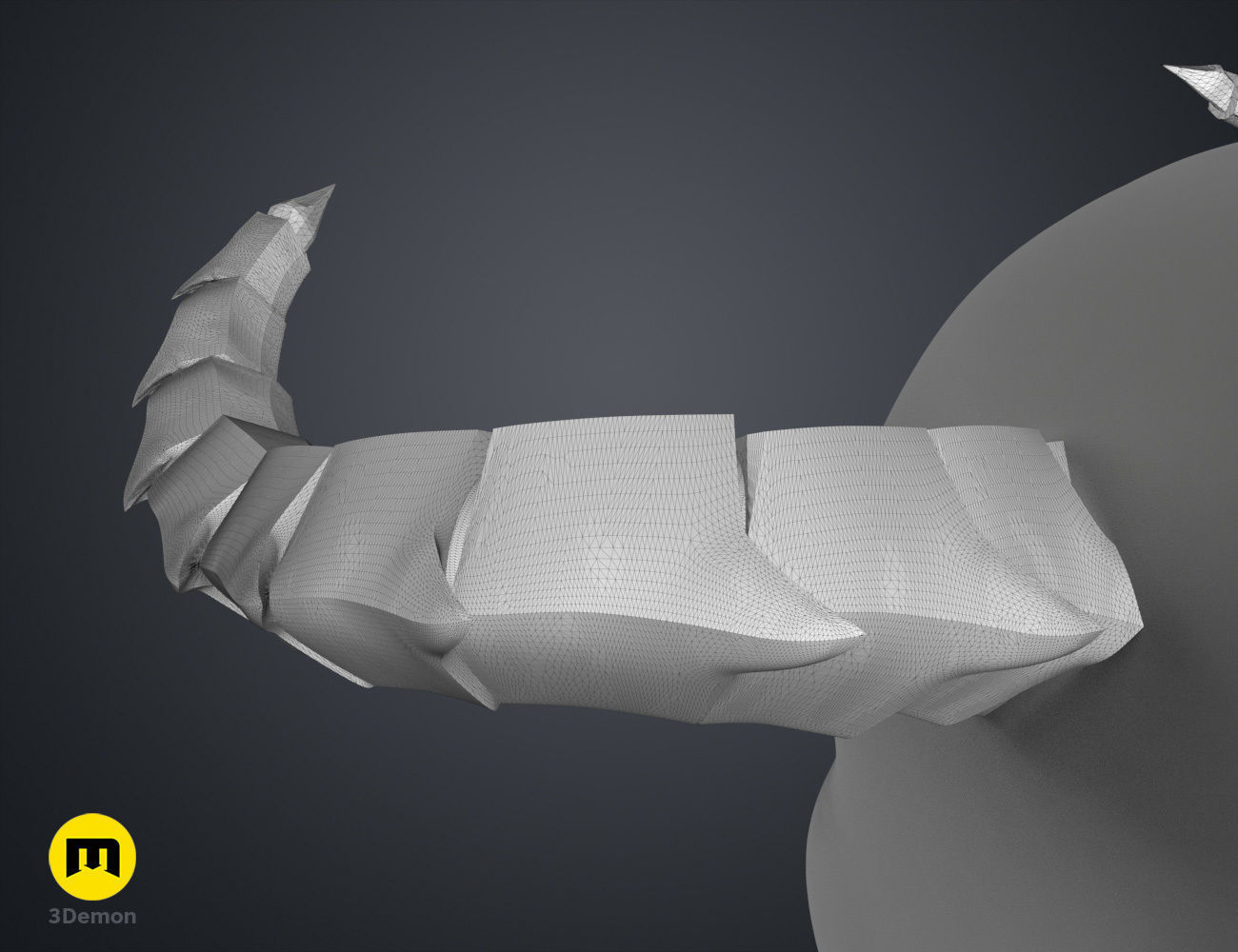 Dragon-Like Horns 3D print model_16