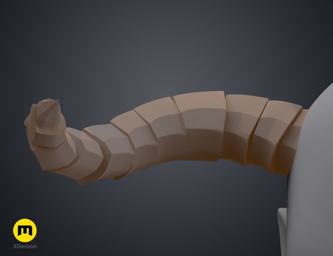 Dragon-Like Horns 3D print model_11