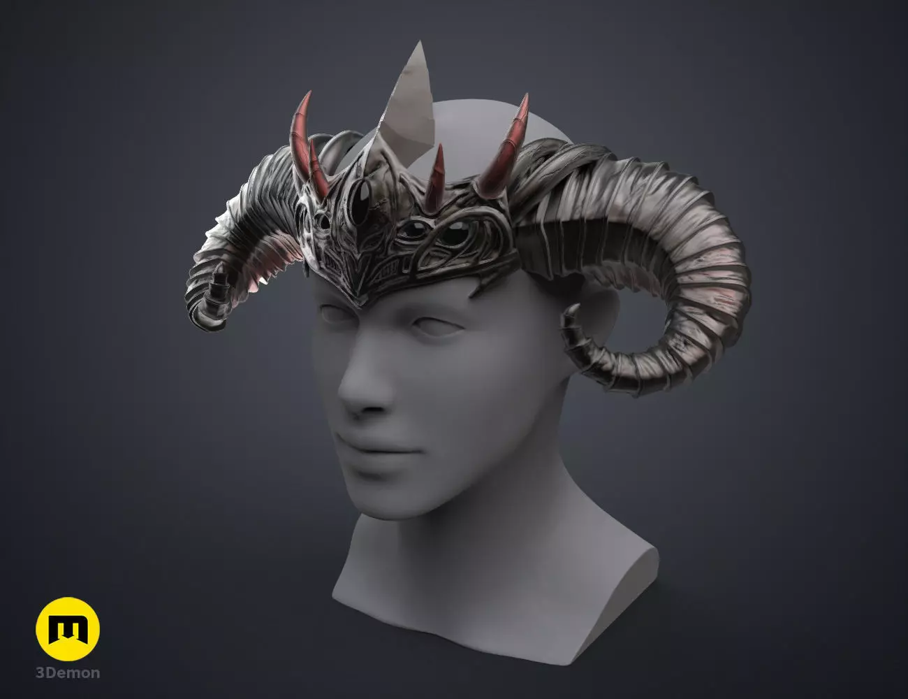Asmodeus Horns - Critical Role 3D print model_0
