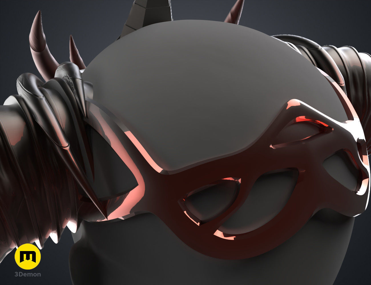 Asmodeus Horns - Critical Role 3D print model_5