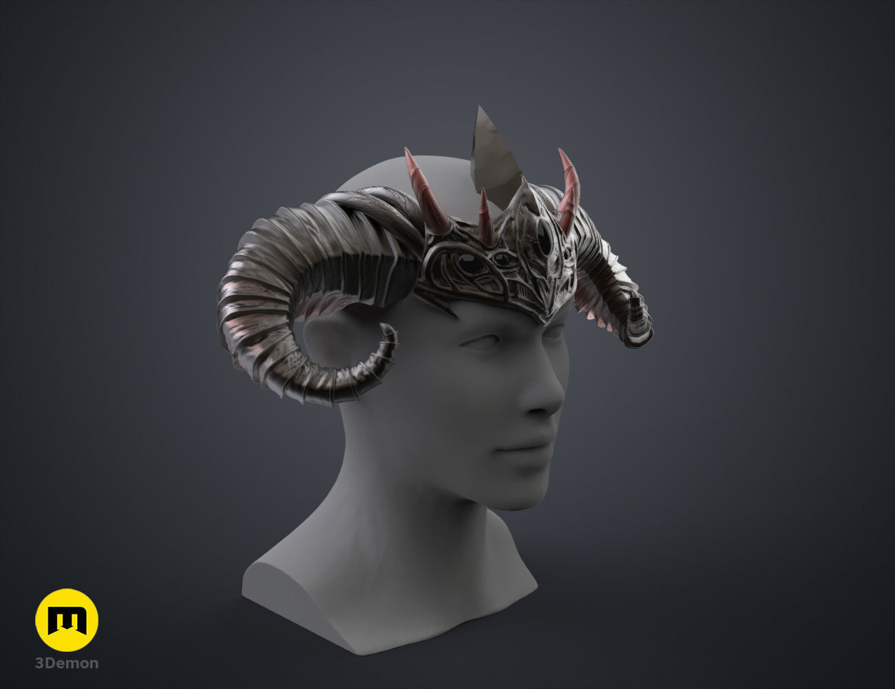Asmodeus Horns - Critical Role 3D print model_22
