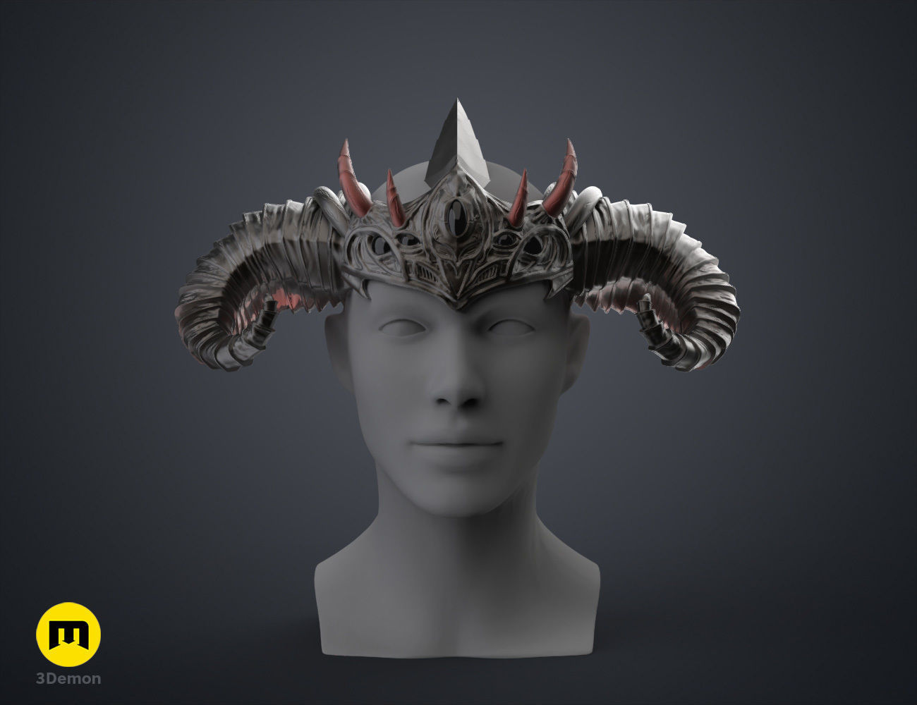 Asmodeus Horns - Critical Role 3D print model_18