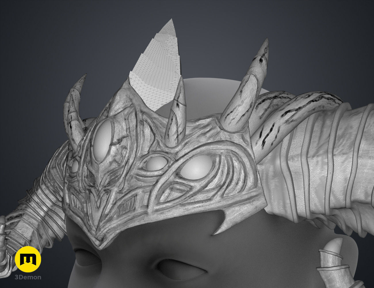 Asmodeus Horns - Critical Role 3D print model_12