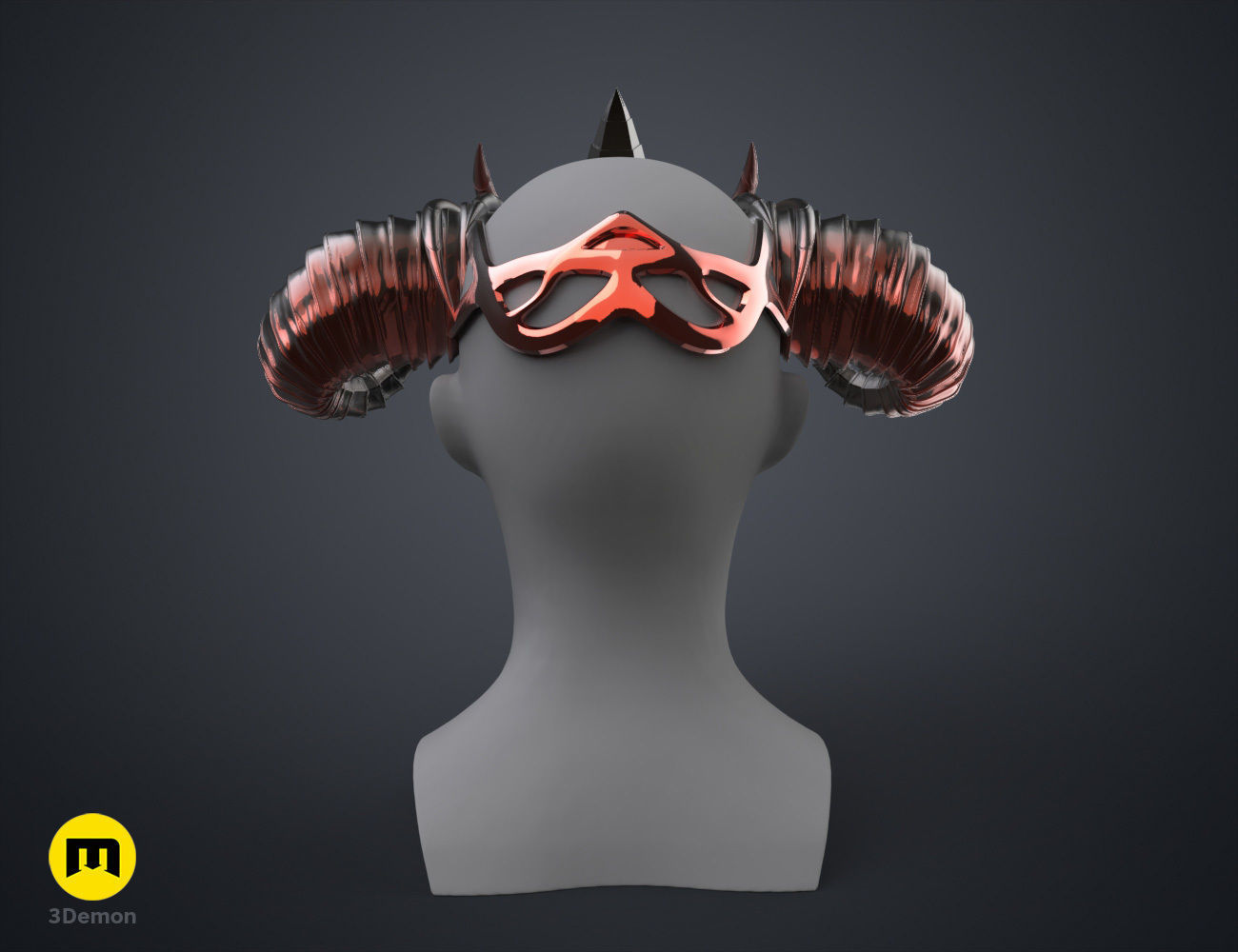 Asmodeus Horns - Critical Role 3D print model_20