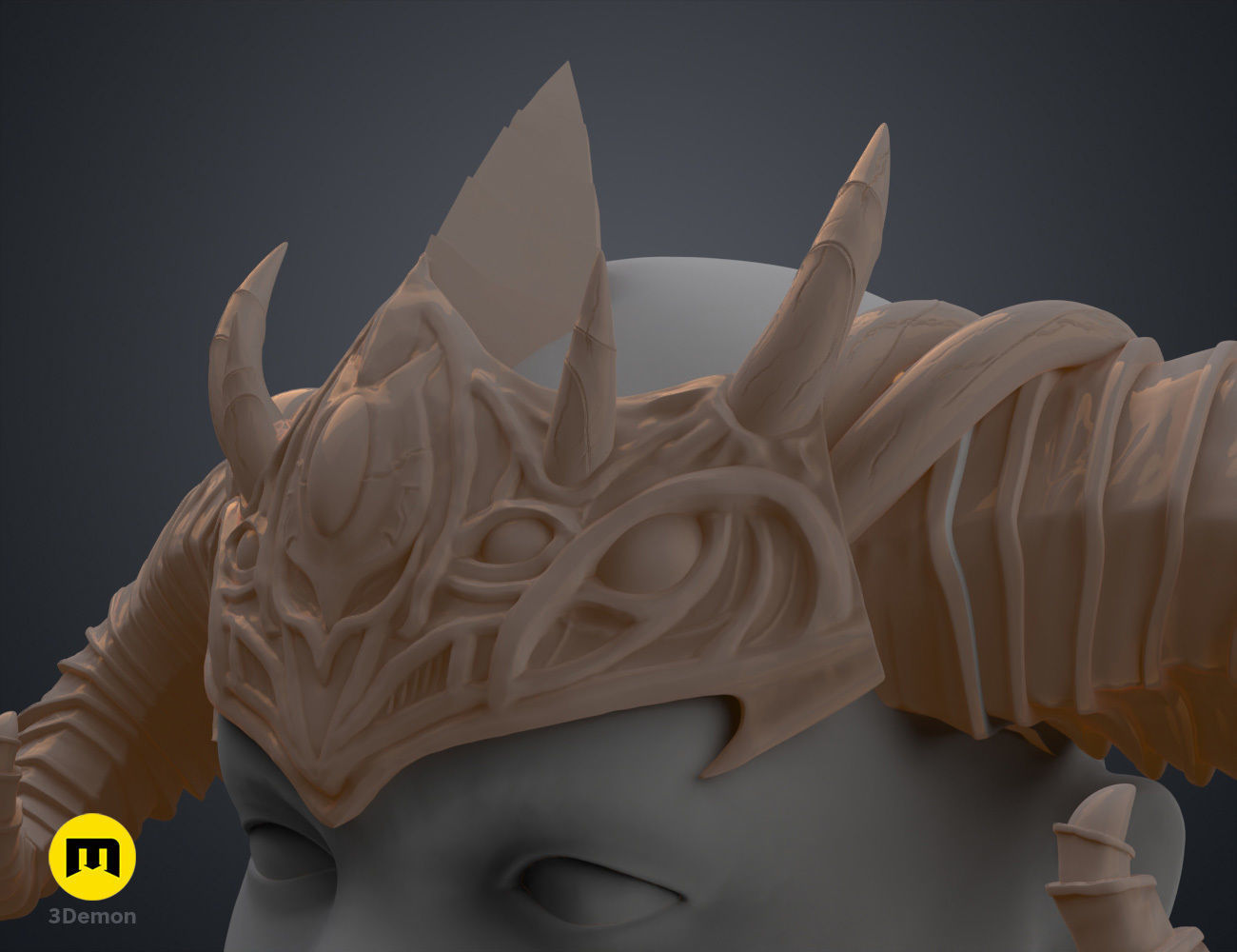 Asmodeus Horns - Critical Role 3D print model_11