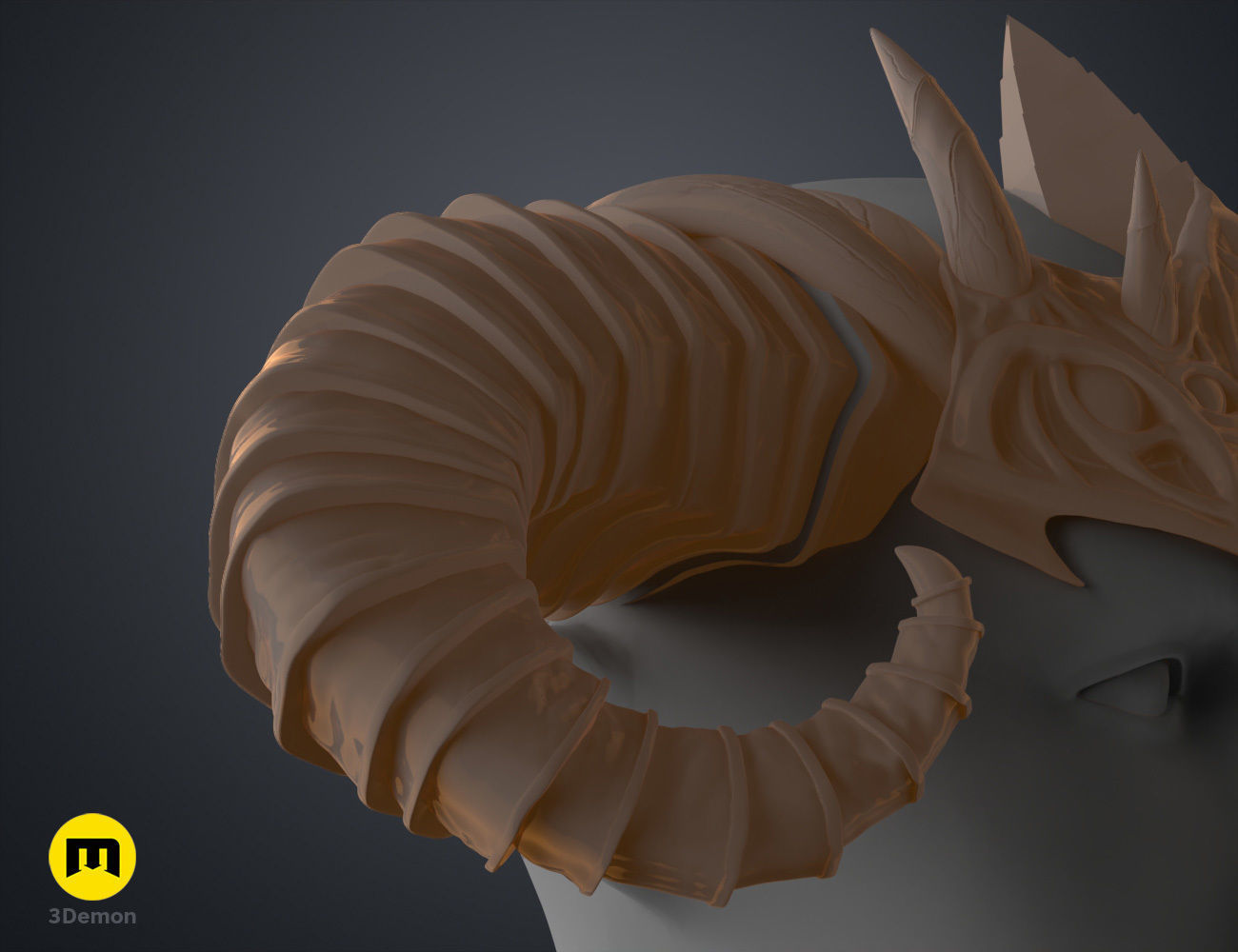 Asmodeus Horns - Critical Role 3D print model_13
