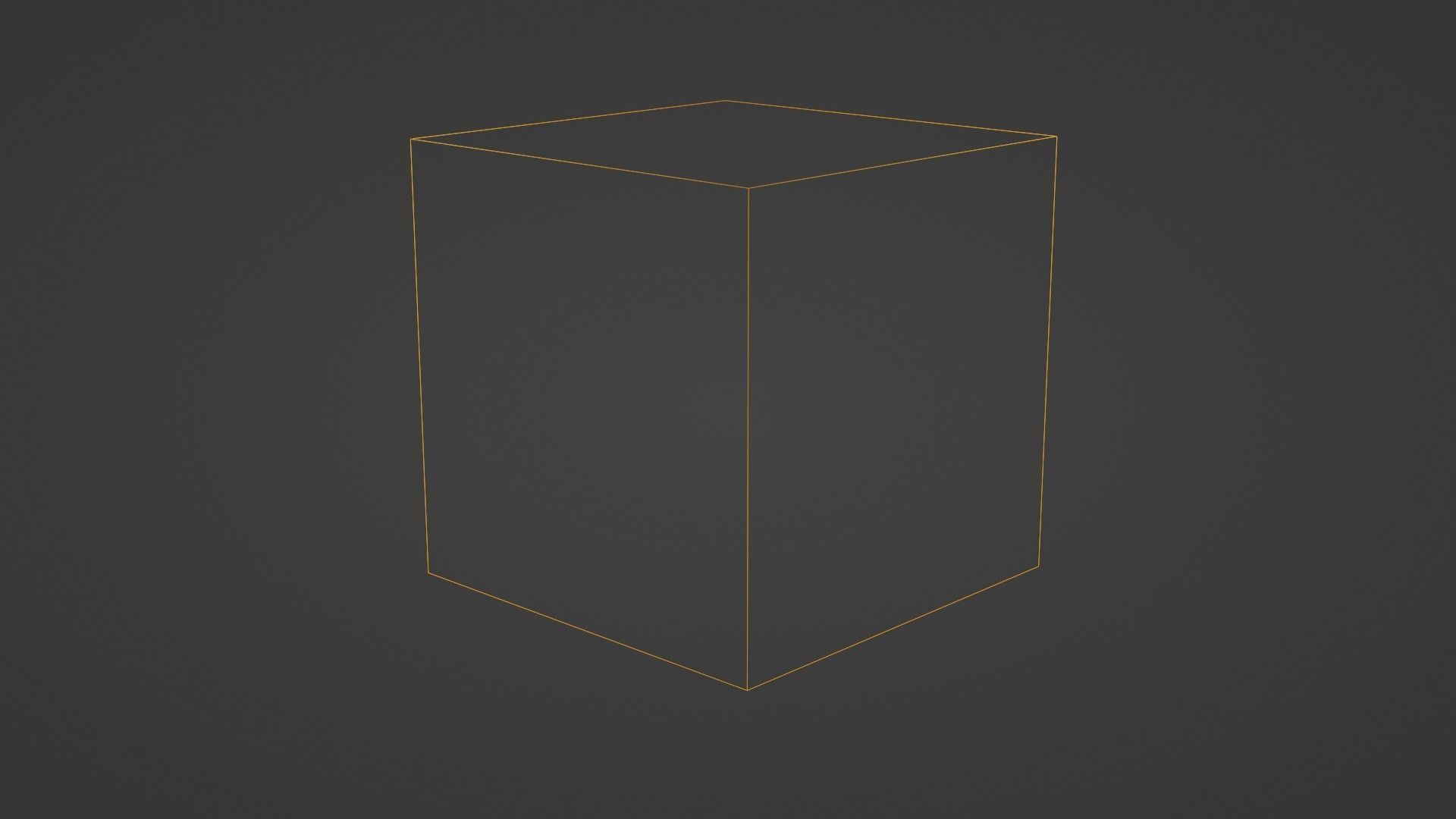 Low poly default scalable cube Free low-poly 3D model_1