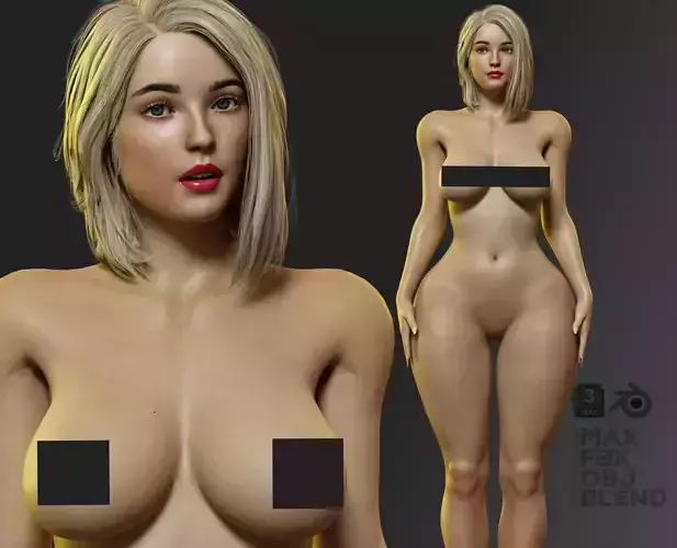 Beautiful Woman Rigged - Sia Low-poly 3D model Beautiful Woman Rigged - Sia Low-poly 3D model