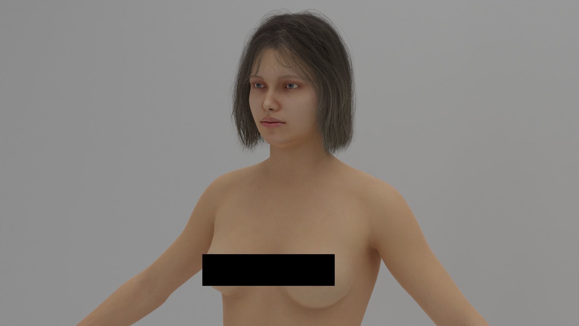 3D woman 3D model_1