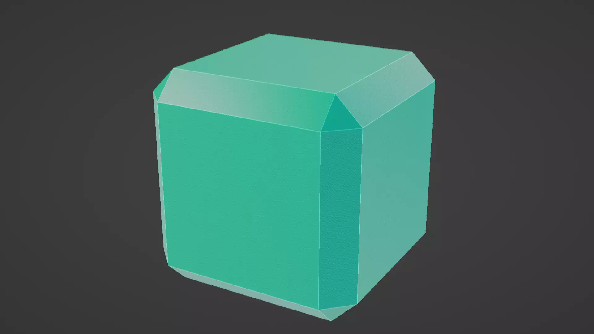 scalable low poly cube  Low-poly 3D model_0