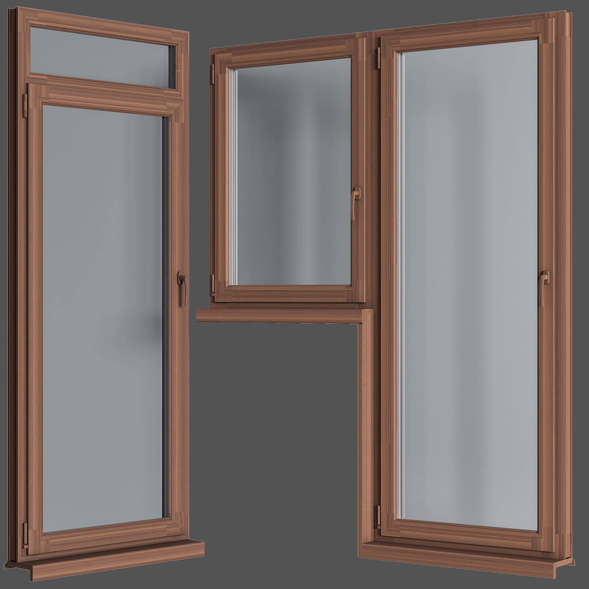 set plastic windows 3D model_5