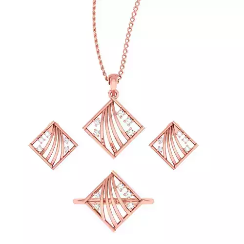 Ring earrings pendant wires set