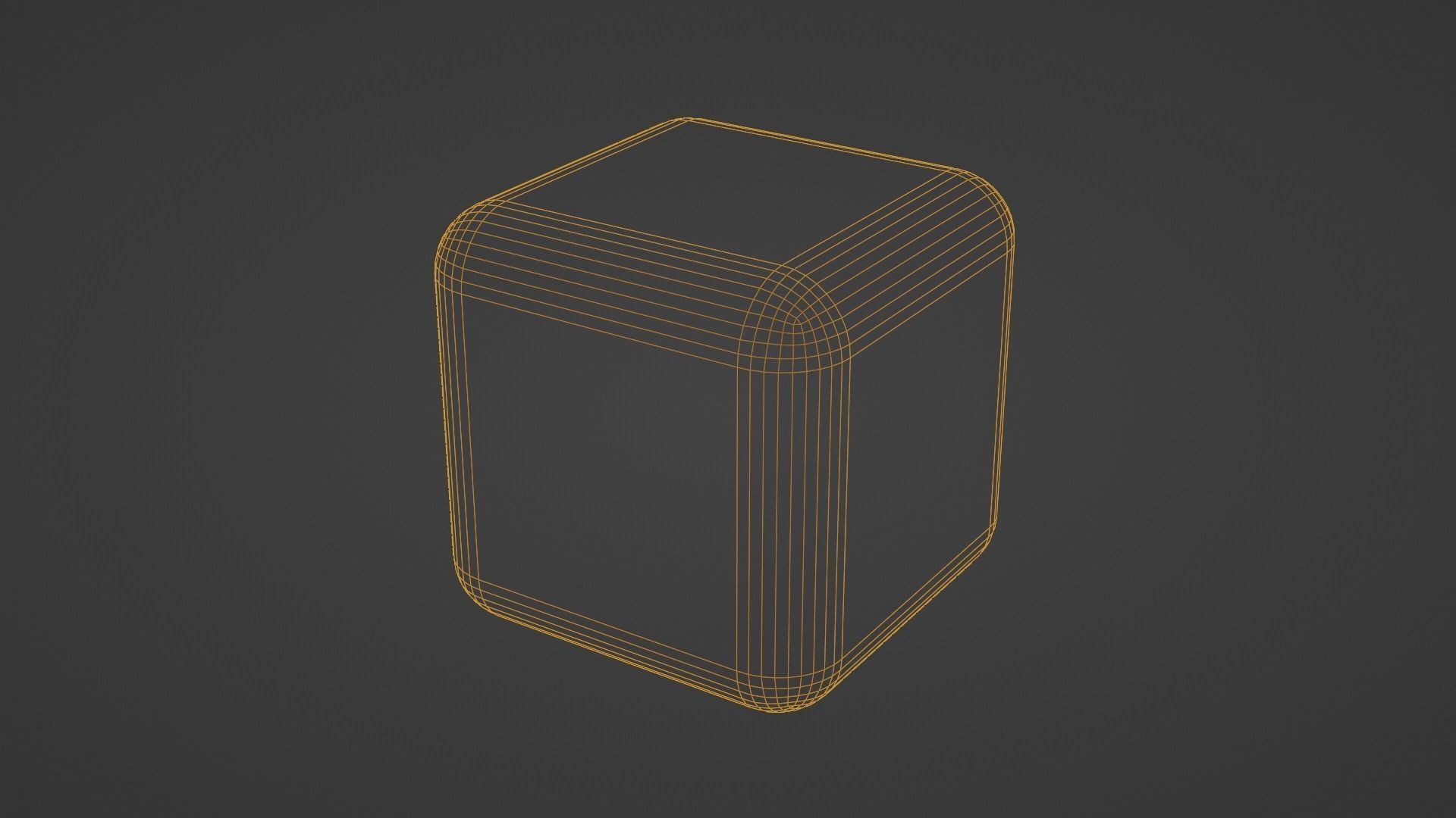 Filleted cube 3D print model_2