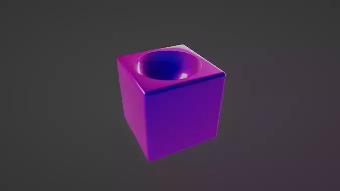 100mm half sphere mold dome cube 3D print model