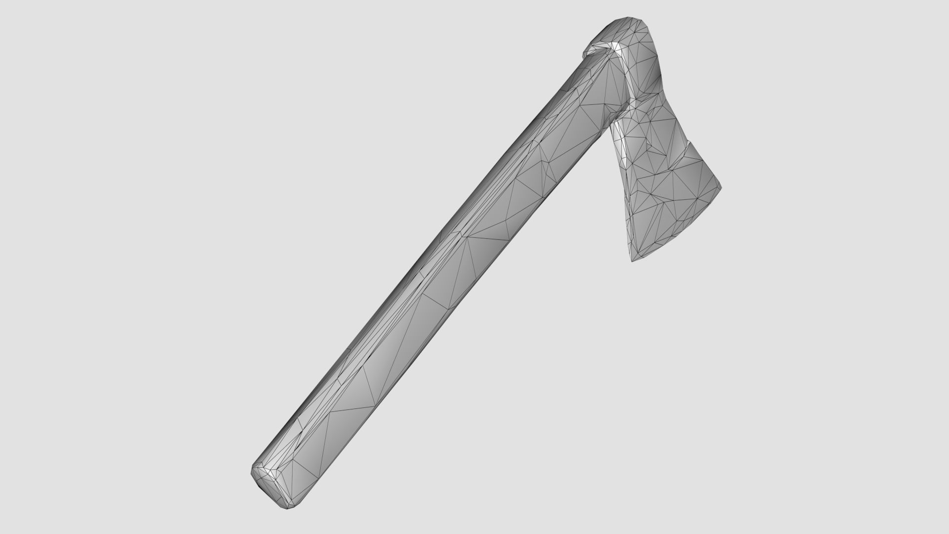 Short Axe Scan Low-poly 3D model_22