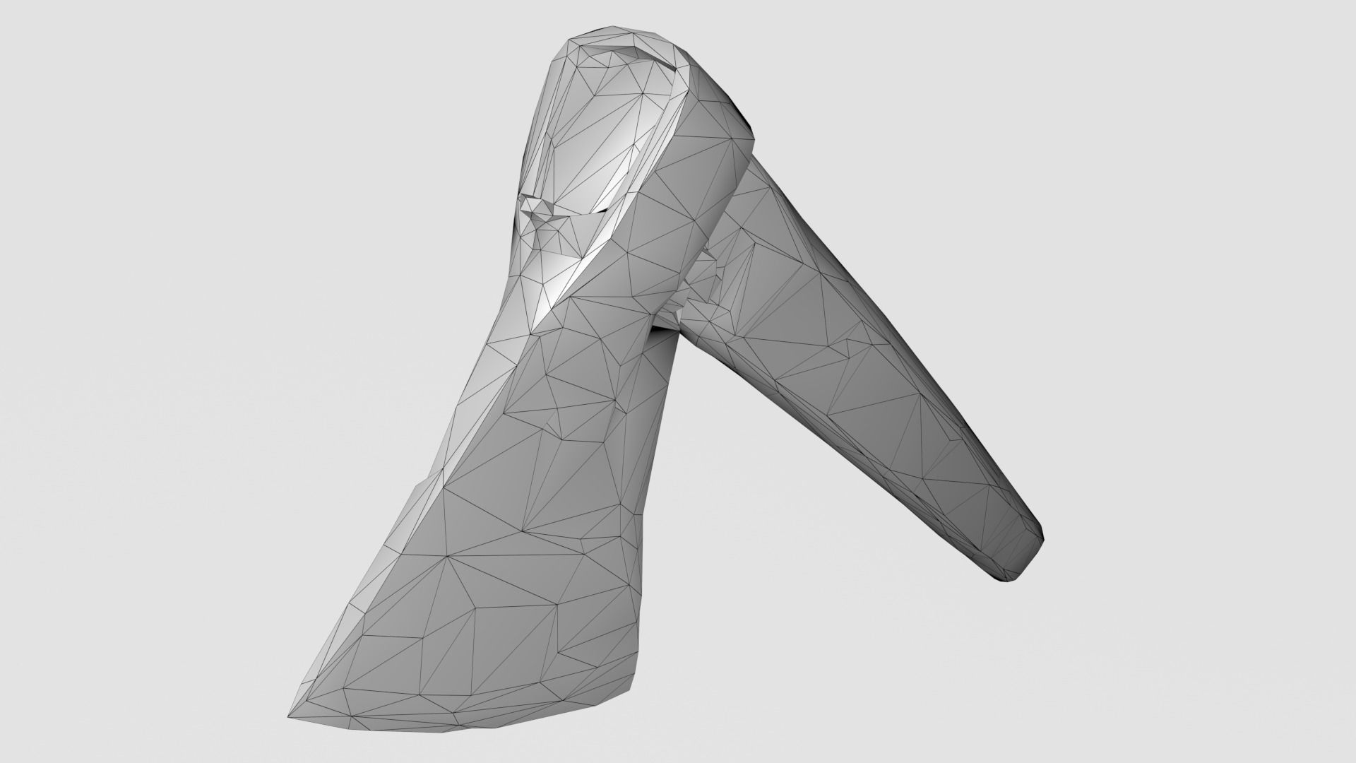 Short Axe Scan Low-poly 3D model_27