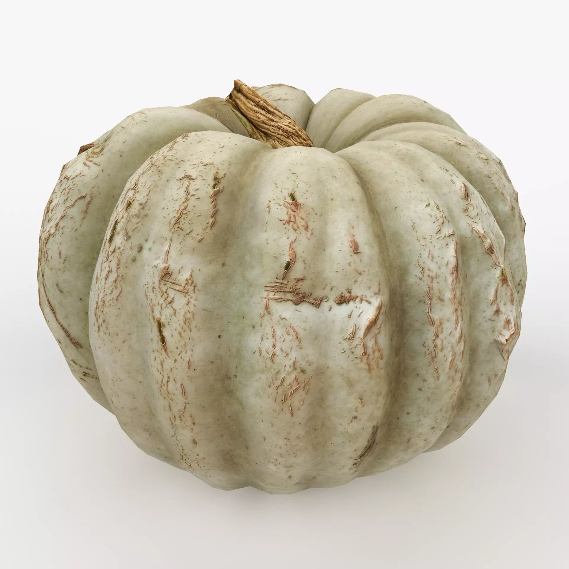 Green Pumpkin Scan Low-poly 3D model